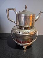 Antieke theepot met warmhouder, Ophalen of Verzenden