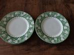 Churchill England ontbijtbordjes met klimop / Verdigris, Ophalen of Verzenden, Zo goed als nieuw, Bord(en), Overige stijlen
