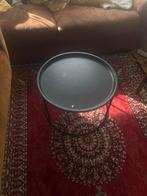 Ronde bijzettafel zwart, Ophalen, Gebruikt, 50 tot 100 cm, Zwart