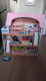 Lief houten KidKraft poppenhuis incl. Familie pop, Ophalen, Zo goed als nieuw, Poppenhuis