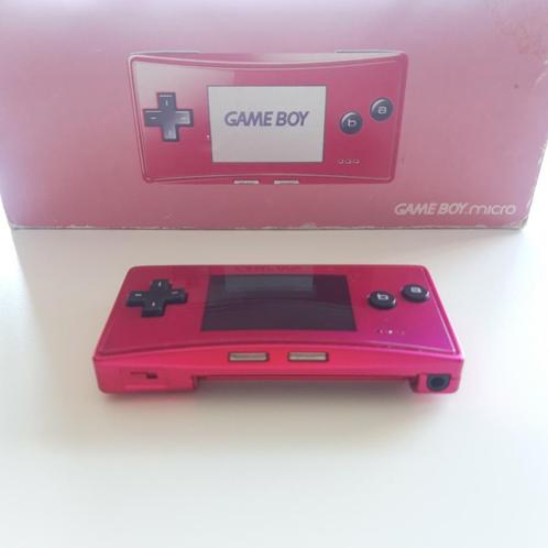 Gameboy micro pink boxed, Spelcomputers en Games, Spelcomputers | Nintendo Game Boy, Zo goed als nieuw, Game Boy Micro, Ophalen