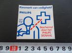 sticker philips beschermd door het philips signaal, Verzamelen, Stickers, Ophalen, Zo goed als nieuw