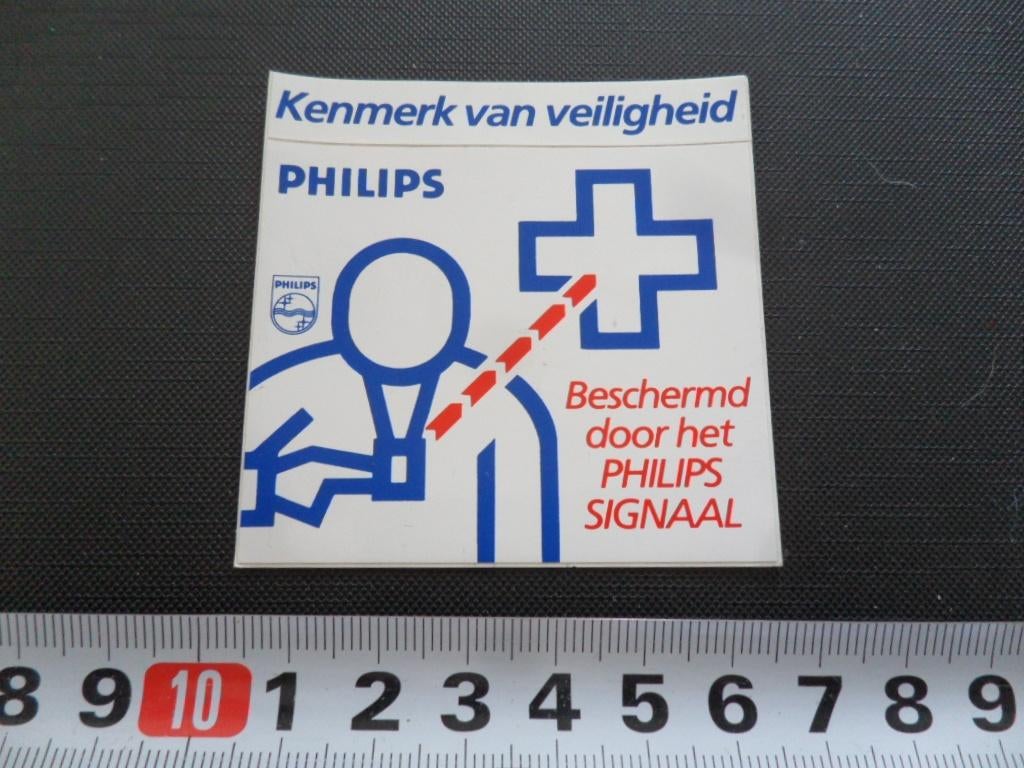 sticker philips beschermd door het philips signaal, Verzamelen, Stickers, Zo goed als nieuw, Ophalen