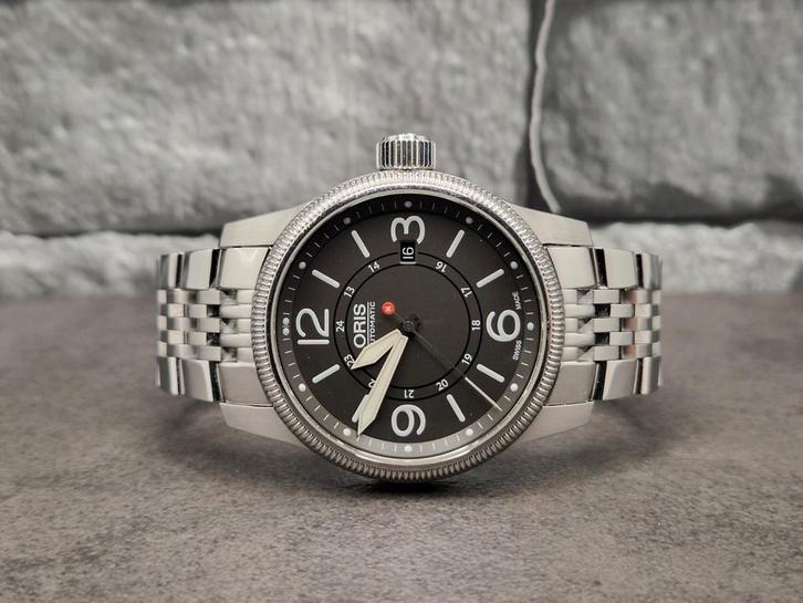 Oris Swiss Hunter team PS edition, full set 2013, Sieraden, Tassen en Uiterlijk, Horloges | Heren, Zo goed als nieuw, Polshorloge
