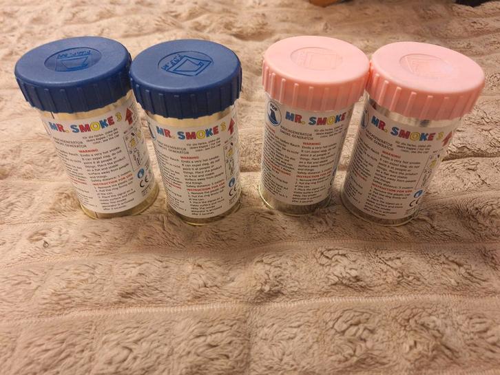 4 rookpotten roze + blauw — NIEUW — gender reveal, Hobby en Vrije tijd, Feestartikelen, Nieuw, Feestartikel, Geboorte of Huwelijk