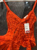Oranje /rood Zara Top - Maat S, Oranje, Ophalen of Verzenden, Zo goed als nieuw, Maat 36 (S)