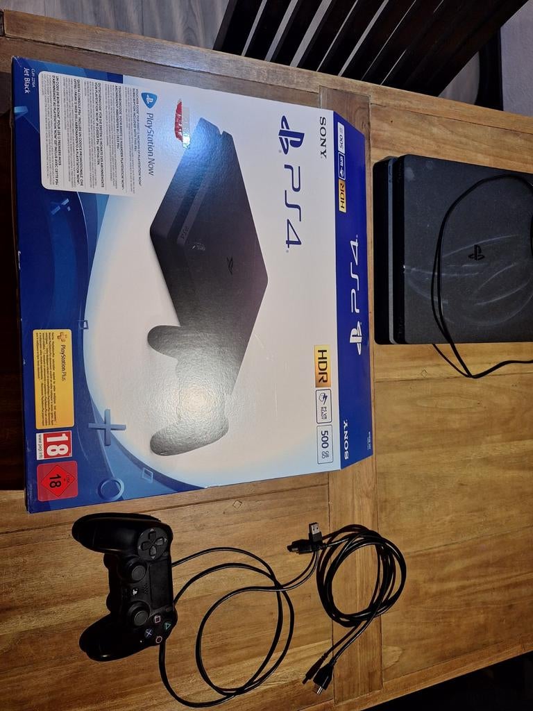 PlayStation 4 Slim 500GB - Inclusief Controller, Ophalen of Verzenden, Met 1 controller, Slim, 500 GB