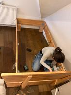 GRATIS - Mooi houten bed (100x200) met goede matras, Huis en Inrichting, Slaapkamer | Bedden, Ophalen, 100 cm, Eenpersoons, Zo goed als nieuw