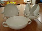 6 Nieuwe iets creme porseleinen soepkommen, Bauscher Weiden, Nieuw, Ophalen of Verzenden, Kom(men), Effen