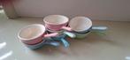 Restant Pastel Sauskommetjes, Antiek en Kunst, Verzenden