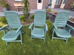 3x Verstelbare Tuinstoelen Flair - Nette Staat, Ophalen of Verzenden, Gebruikt, Plastic, Verstelbaar