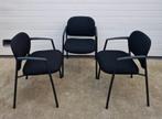 93 Ahrend 320 zwarte vergaderstoelen design stoelen kantoor, Huis en Inrichting, Ophalen of Verzenden, Zo goed als nieuw, Zwart