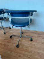 Moderne kobalt blauwe bureaustoelen., Ophalen of Verzenden, Zo goed als nieuw, Blauw, Bureaustoel