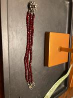 Streeksieraden antiek granaat met slot, Sieraden, Tassen en Uiterlijk, Antieke sieraden, Ophalen of Verzenden, Zilver, Armband