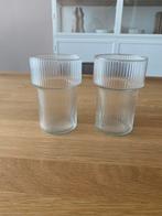 Te koop geribbeld glas drinkglas, Ophalen of Verzenden, Nieuw, Overige typen