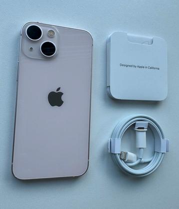 iPhone 13 Mini 128GB Roze | Zeer net | Accu 100% | Garantie beschikbaar voor biedingen