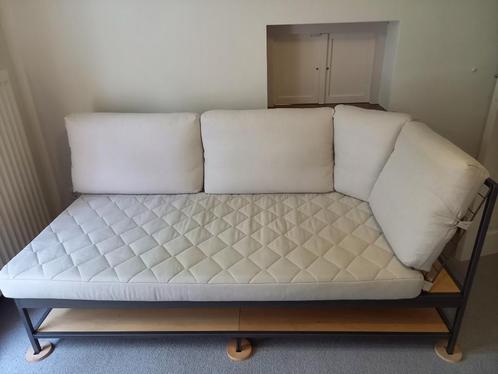 Ikea bank / chaise longue /sofa (wit/creme), Huis en Inrichting, Banken | Sofa's en Chaises Longues, Zo goed als nieuw, Tweepersoons