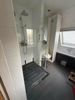 2 Glazen Douchewanden Hoekmontage 60x210 & 40x210, Ophalen, Gebruikt, Met douche