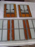 oude glas in lood glas, Doe-het-zelf en Verbouw, Glas en Ramen, Gebruikt, Minder dan 80 cm, Ophalen of Verzenden, Minder dan 80 cm