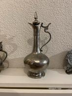 Antiek Tinnen Vintage Karaf Klok Kandelaar Kan 19e eeuw, Antiek en Kunst, Antiek | Tin, Ophalen