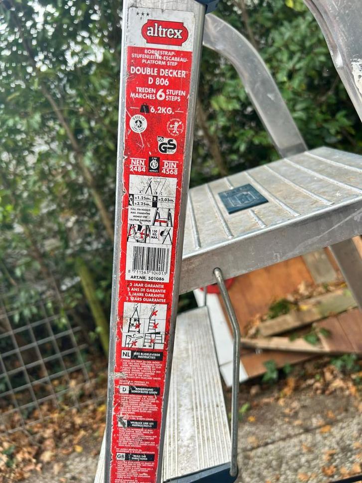 Altrex Double Decker Trap - 6 Treden, Doe-het-zelf en Verbouw, Ladders en Trappen, Gebruikt, Trap, 2 tot 4 meter, Ophalen
