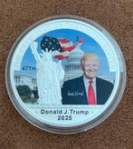 Donald Trump 2025 Zilveren Munt, Postzegels en Munten, Ophalen of Verzenden, Overige landen, Losse munt, Zilver