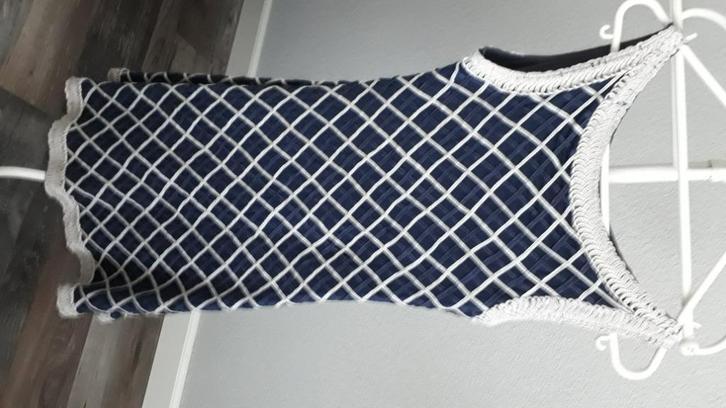 Hunza prachtige jurk, Kleding | Dames, Jurken, Zo goed als nieuw, Maat 38/40 (M), Blauw, Onder de knie, Ophalen of Verzenden