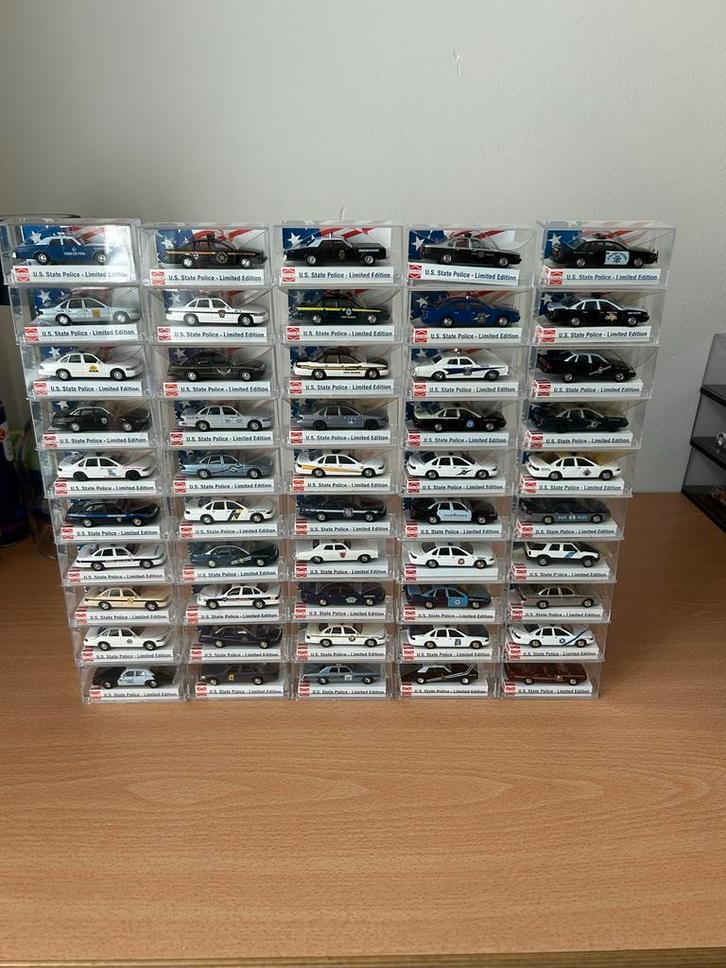 Verzameling Busch US State Police Serie - 50 Modellen 1:87, Hobby en Vrije tijd, Modelauto's | 1:87, Nieuw, Auto, Overige merken