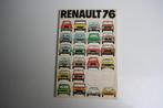 Folder Renault modellenprogramma (1976) (7), Boeken, Auto's | Folders en Tijdschriften, Ophalen of Verzenden, Zo goed als nieuw