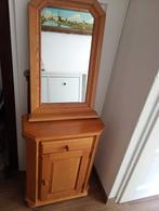 Massieve hal kastje met bijbehorende spiegel, Ophalen, Gebruikt, 50 tot 100 cm, Minder dan 100 cm