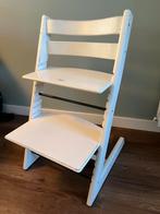 Witte Meegroeistoel Stokke, Ophalen of Verzenden, Gebruikt, Meegroeistoel