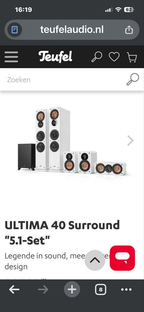 Denon X2300W + Teufel Ultima 40 Surround Set, Audio, Tv en Foto, Home Cinema-sets, Gebruikt, 5.1-systeem, Overige merken, Ophalen