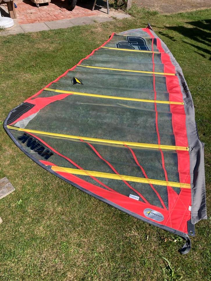 F2 Hawk 6.6m2, Watersport en Boten, Windsurfen, Gebruikt, Zeil, Met draagtas, 5 tot 7 m², Ophalen