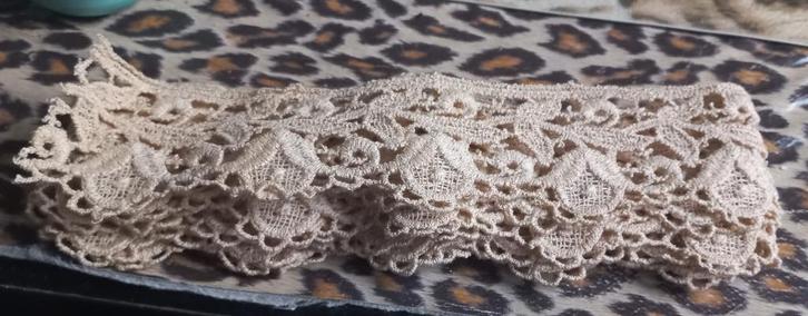 Beige kant per meter #2, Hobby en Vrije tijd, Naaien en Fournituren, Nieuw, Kant, Ophalen of Verzenden