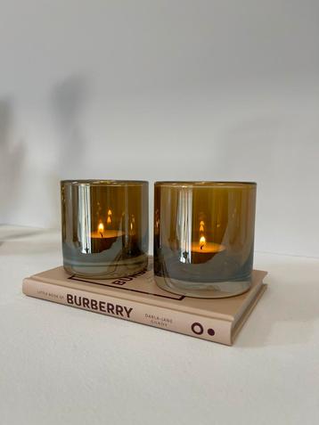 *LOMERE* 2 Chroom Theelichthouders beschikbaar voor biedingen