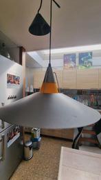 Vintage Plafondlamp Geel/Grijs, 50 tot 75 cm, Vintage, Ophalen of Verzenden, Zo goed als nieuw