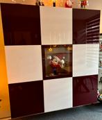 Ikea Besta deurtjes - bordeaux rood en wit hoogglans, Ophalen of Verzenden