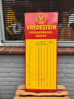 Vredestein Emaille Bord - Vintage Reclamebord Persoonenwagen, Antiek en Kunst, Ophalen