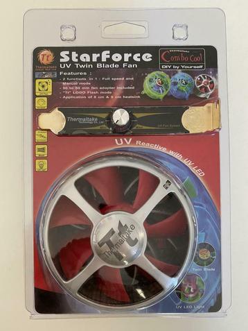 Thermaltake Starforce UV Silver twin blade LED fan 12V 3Pin beschikbaar voor biedingen
