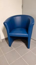 4 mooie blauwe fauteuils, Ophalen, Zo goed als nieuw, 75 tot 100 cm, 50 tot 75 cm