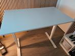 IKEA Zit/Sta Bureau Wit 120x70, Ophalen, In hoogte verstelbaar, Gebruikt, Stabureau
