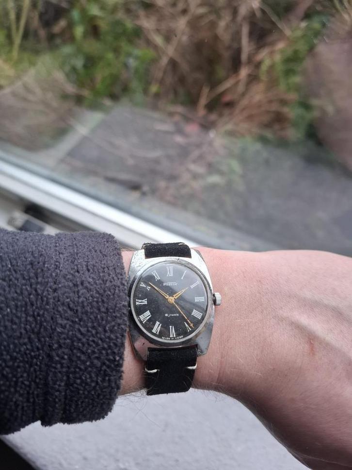 Vostok– Mechanisch USSR horloge (jaren ’70/’80), Sieraden, Tassen en Uiterlijk, Horloges | Heren, Gebruikt, Polshorloge, Overige merken