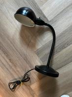 Vintage zwarte bureaulamp IKEA gooseneck, Ophalen of Verzenden, Gebruikt, Metaal