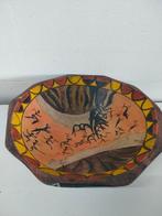 Afrikaanse (Fruit)schaal (Outlet de Overkant), Huis en Inrichting, Woonaccessoires | Schalen en Manden, Gebruikt, Schaal, Rond