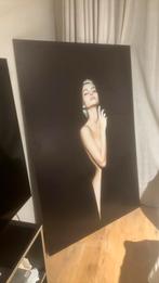 Luxe wanddecoratie – vrouw op zwart paneel, Antiek en Kunst, Kunst | Schilderijen | Modern, Ophalen
