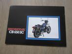 Honda CB 650 SC brochure folder 1982 ?, Ophalen of Verzenden, Honda