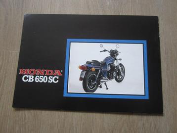 Honda CB 650 SC brochure folder 1982 ? beschikbaar voor biedingen