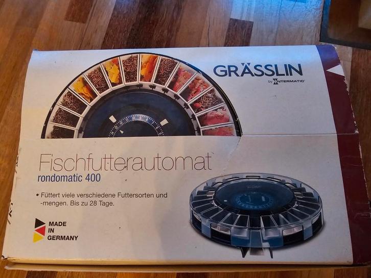 Grässlin Rondomatic 400 Visvoerautomaat, Dieren en Toebehoren, Vissen | Aquaria en Toebehoren, Gebruikt, Ophalen of Verzenden