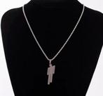 Billie Eilish Ketting - Nieuw!, Sieraden, Tassen en Uiterlijk, Kettingen, Nieuw, Ophalen of Verzenden, Zilver, Overige materialen