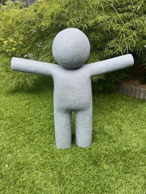 Line P'tit Maurice Magnesium Grijs Small 59 cm hoog Nieuw!, Tuin en Terras, Tuinbeelden, Nieuw, Mensenbeeld, Overige materialen